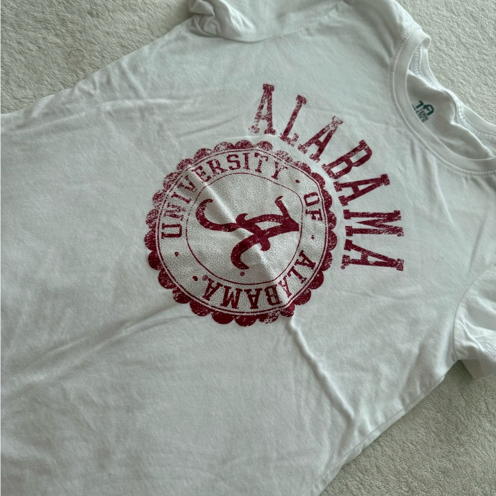 Source Unknown White and Red Kids Tee